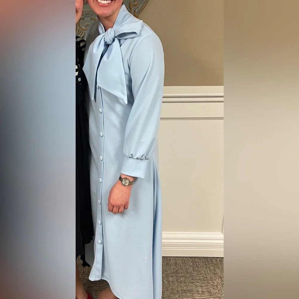 Baby Blue Bow Dress - Picture 4 of 4